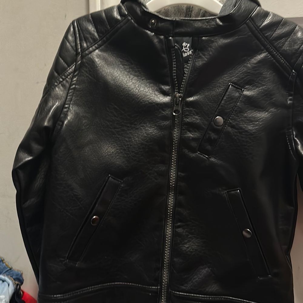 Faux leather jacket